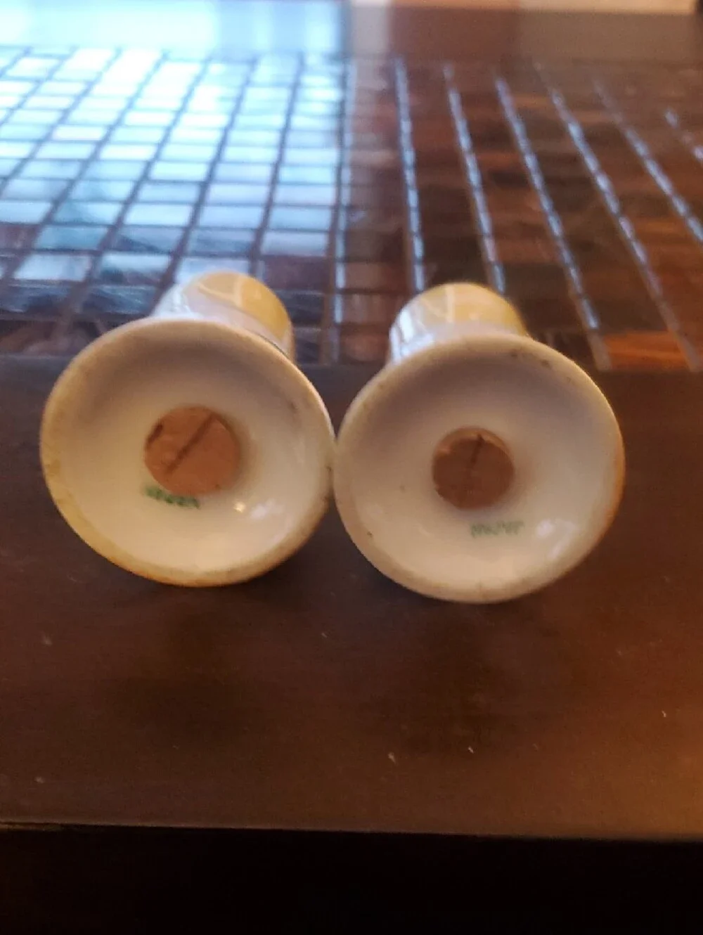 Vintage Hand-Painted Windmill Salt & Pepper Shakers